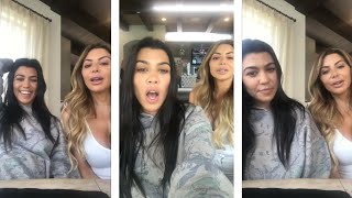 Kourtney kardashian live stream  Instagram [upl. by Coussoule]