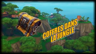 FORTNITE  Fouiller des coffres dans la jungle ETAPE 3 Défis semaine 3 saison 8 [upl. by Heddie]