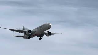 Boeing 777 Emirates Landing at Heathrow Airport boeing plane planes emirates heathrow aviation [upl. by Adnirak576]