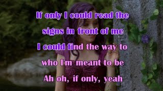 DESCENDANTS  If Only KARAOKE  Instrumental with lyrics on screen [upl. by Anirac]