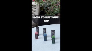 How To Use Your AIO Cannabis Vape Quick Guide [upl. by Robbin]