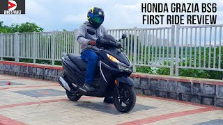 Honda Grazia 125 BS6 Fi Review Whats New Idle Start Stop Demo How it Works ScooterFest [upl. by Alvan]