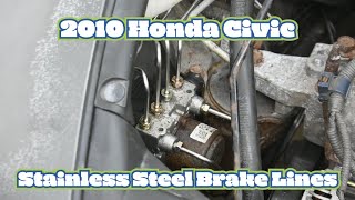 How to Install 20072010 Honda Civic Brake Lines [upl. by Eiramnaej]