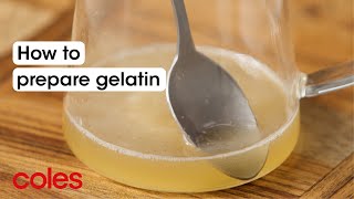 How To Use Gelatine Powder  Back to Basics  Coles [upl. by Oelgnaed]