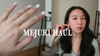 Mejuri Haul  spoiling myself with timeless jewelry [upl. by Garnett852]