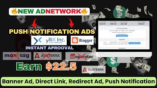 yllix ad network review  best ad networks instant approval  best push notification ad network [upl. by Absalom]