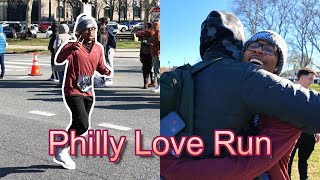 He Ran His First Half Marathon  Philly Love Run Vlog [upl. by Giuditta]