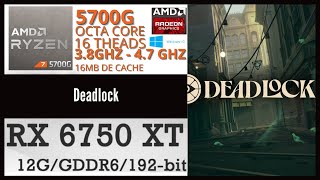 Deadlock teste em Português PTBR RYZEN 5700g RX 6750 XT [upl. by Aropizt]