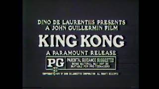 King Kong 1976 TV Spot [upl. by Oiratnom]