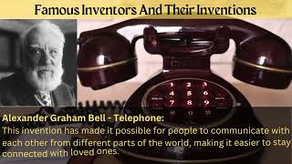 Famous Inventors And Their Inventions [upl. by Enirtak]