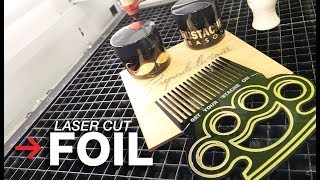 Laser Cut Foil  Laserable Foil  Trotec Foil Rolls [upl. by Eannaj]