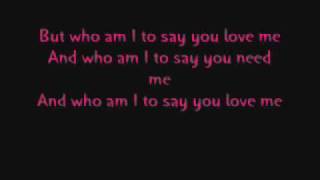 Hope Who Am I To Say  Lyrics [upl. by Latashia333]