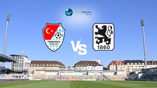 TotoPokal 202223 Türkgücü München – TSV 1860 München Achtelfinale [upl. by Lekim159]