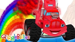 🔴LIVE  Monster Truck Cartoons for Kids  Learn Colors and Race  GiggleBellies [upl. by Stephana]