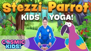 Stezzi The Parrot  A Cosmic Kids Yoga Adventure [upl. by Brannon]