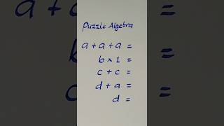 🔴Puzzle Algebra maths shorts iqtest [upl. by Akemeuwkuhc909]