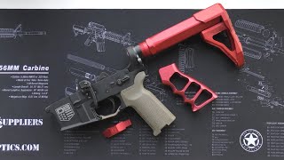 Skeletonized Aluminium Grip for AR 15 [upl. by Dlorej]