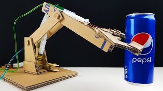 How to Make Hydraulic Robotic Arm from Cardboard [upl. by Coh]