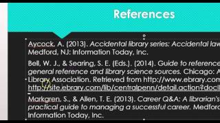 The References Slide [upl. by Sethrida]