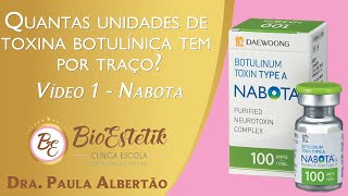 Como fazer a diluição da toxina Botulínica  Vídeo 1  NABOTA [upl. by Naibaf188]