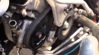 Removing Serpentine Belt 2013 Wrangler JK 36L [upl. by Ahseenak944]