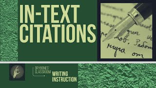 How to do InText Citations with MLA [upl. by Aneram]