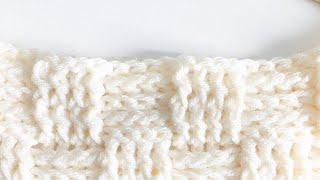 Crochet Basketweave Stitch [upl. by Aay]