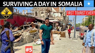 SURVIVING A DAY IN MOGADISHU  SOMALIA 🇸🇴 [upl. by Karin952]