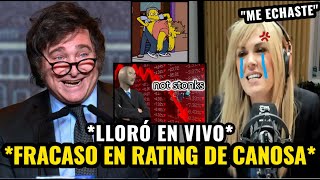 VOLVIÓ CANOSA A LA TV Y SE CAYÓ EL RATING A PEDAZOS quotME ECHÓ MILEIquot [upl. by Frants]