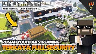 RUMAH YOUTUBER ADA BIOSKOP DAN AKUARIUM BAWAH TANAH  Minecraft Indonesia [upl. by Terry]