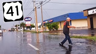 Bradenton Florida Street Flooding On US41 X Hwy 70 [upl. by Anagnos557]