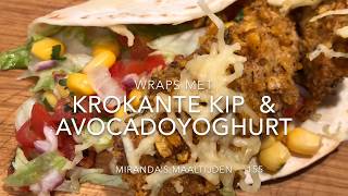 MM 155  wraps met krokante kip en avocadoyoghurt [upl. by Nosa]