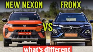 दो most popular 5 seater SUV  tata nexon vs suzuki fronx comparison [upl. by Rebecca844]