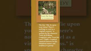 Love for Love by William Congreve 1 ytshorts literature quotes [upl. by Trenna683]