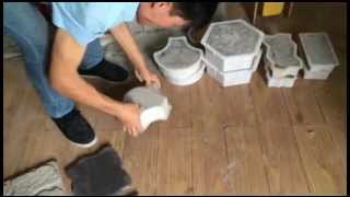 How to release the pavers from plastic molds [upl. by Schonthal432]