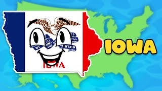 The Iowa Song  US State Geography Song For Kids  KLT Geography [upl. by Sigismund]