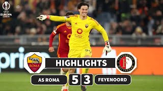 Roma vs Feyenoord  11 PEN 42  Highlights  UEFA Europa League 202324  roma feyenoord [upl. by Nivle]