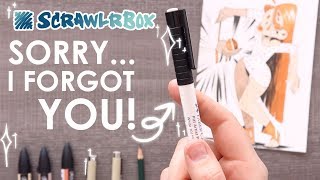 THE FORGOTTEN ART SUPPLIES  ScrawlrBox Unboxing amp Challenge [upl. by Annim]