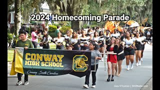 2024 Conway High School Homecoming Parade  Conway South Carolina  843Media [upl. by Hannahsohs]