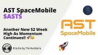 Quick Update On AST SpaceMobile Inc Stock ASTS  New 52 Week Highs As It Just Keeps Going 🚀🥳 [upl. by Ojeibbob]