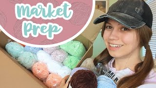 Market Prep Vlog ✧ Unboxing Yarn Haul Patterns I Tested in January Pack an Order With Me [upl. by Jeth]