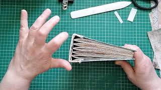 Hard Cover Junk journal Tutorial  Part 3  Gluing in the Signatures and Finishing the inside Covers [upl. by Muhcon]