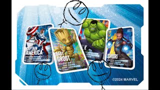 Fun way to use Marvel Loblaw cards Split format Marvel Snap IRL [upl. by Mulford]