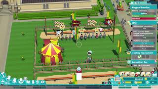 How To Start A Jousting Tournament  Two Point Campus [upl. by Finbur]