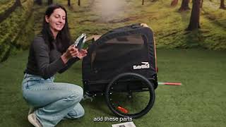 How to installl the Pacycle Pet Bike Trailer pettrailer [upl. by Nnylsia]