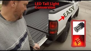 1999 Dodge Ram EASY LED Tail Light Turn Signal Conversion for CHEAP Fast Flasher fix [upl. by Bathelda7]