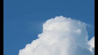 Watch how the growing cumulus overtakes a Pileus Cloud [upl. by Diandre708]