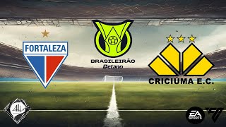 Fortaleza x Criciúma  22 rodada Brasileirão 2024  EA FC [upl. by Leonora]