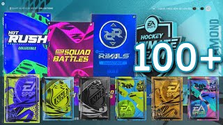 100 Collectors RUSH SQUAD RIVAUX amp DIAMANT pendant TOTY NHL 24 HUT QCFR [upl. by Wun]