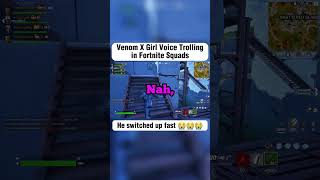 Venom X Girl Voice Trolling Fortnite Shorts [upl. by Ecyle6]